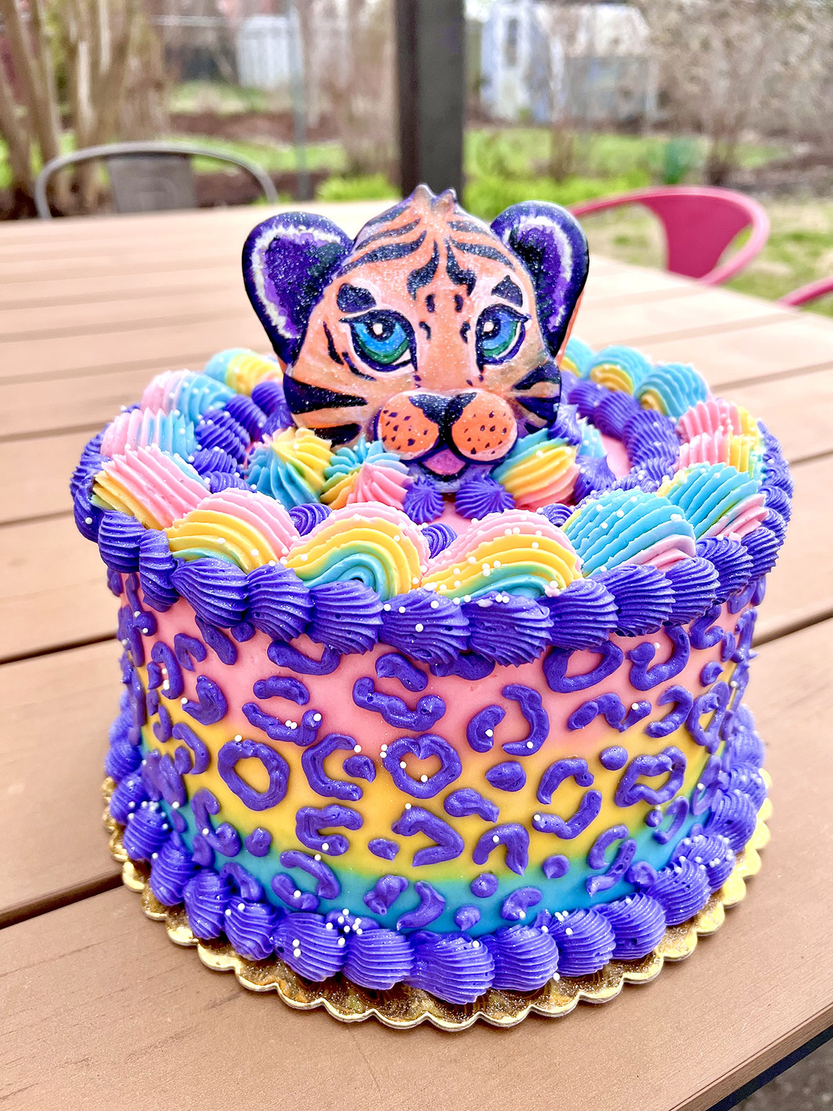Tiger Cake for a Roaring Birthday Party